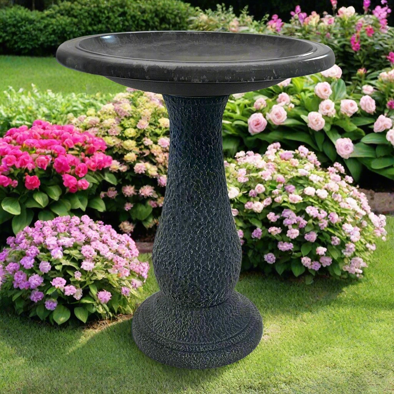 Fiber Clay Birdbaths