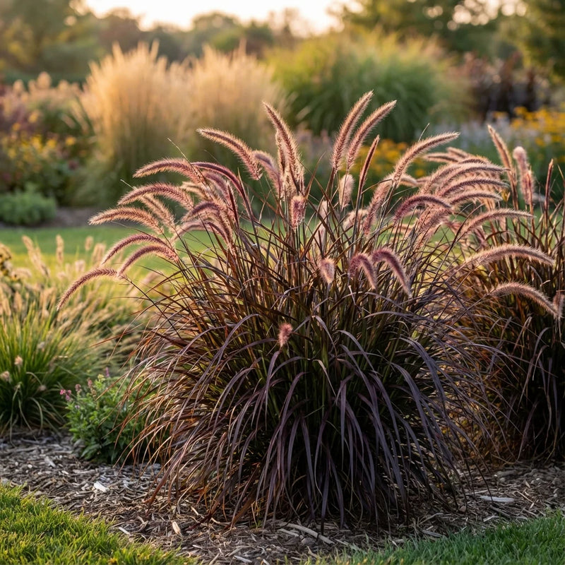 Purple Fountain Grass (Grass Pennisetum setaceum Rubrum) - QT