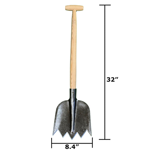 DeWit Shovel - Serrated T-Handle