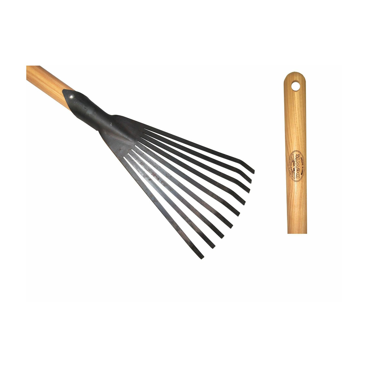 DeWit Junior Rake - Leaf Long Handle