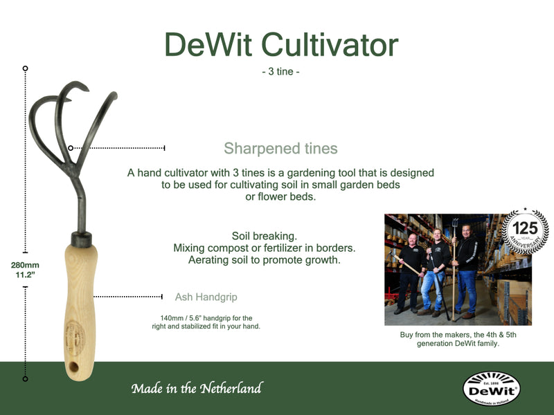 DeWit Cultivator - 3 Tine